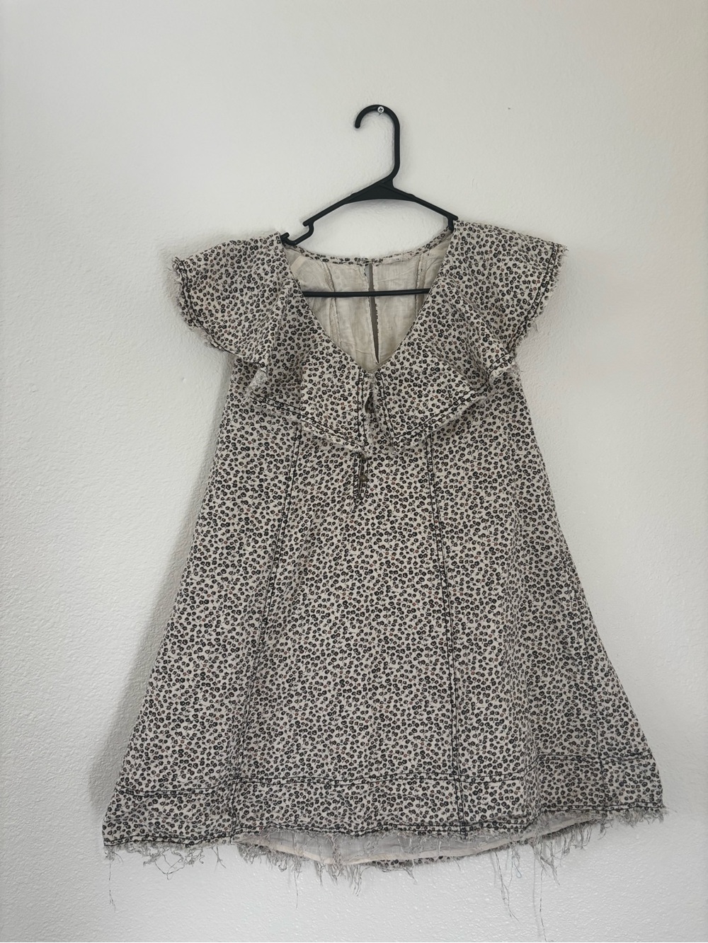 Pilcro by Anthropologie Ruffle V-Neck Mini Dress - Picture 6 of 11